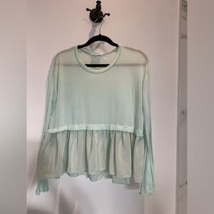 WILFRED AQUA BLOUSE